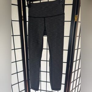 Lululemon Black and Grey High-Waisted Leggings